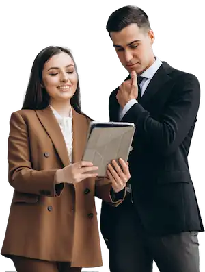 Persona ofreciendo el servicio de consultoría