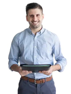 Persona ofreciendo el servicio de formación